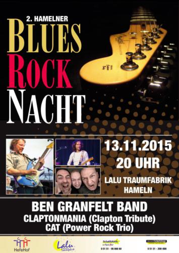 Plakat A2 Blues-Rock-Nacht Hameln 2015